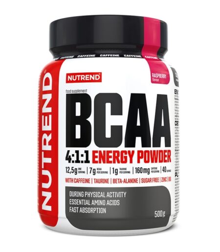 BCAA 4:1:1 ENERGY POWDER, 500 g, malina