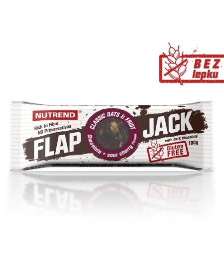 FLAPJACK GLUTEN FREE - čokoláda + višňa s horkou čokoládou, 100 g