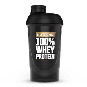 ŠEJKER NUTREND 100% WHEY PROTEIN - 600 ml, čierny