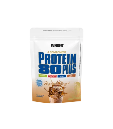 WDE - PROTEIN 80 PLUS 500 g - lieskový orech + nugát